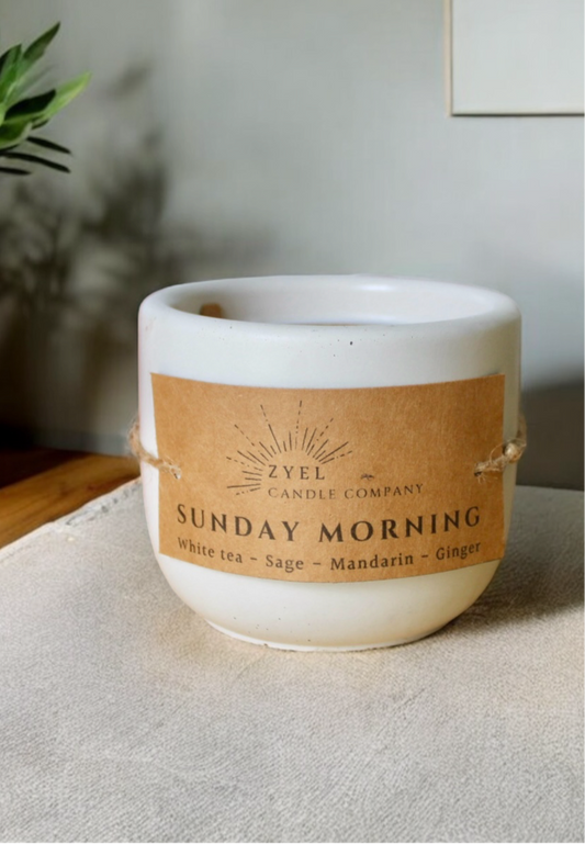 Sunday morning candle