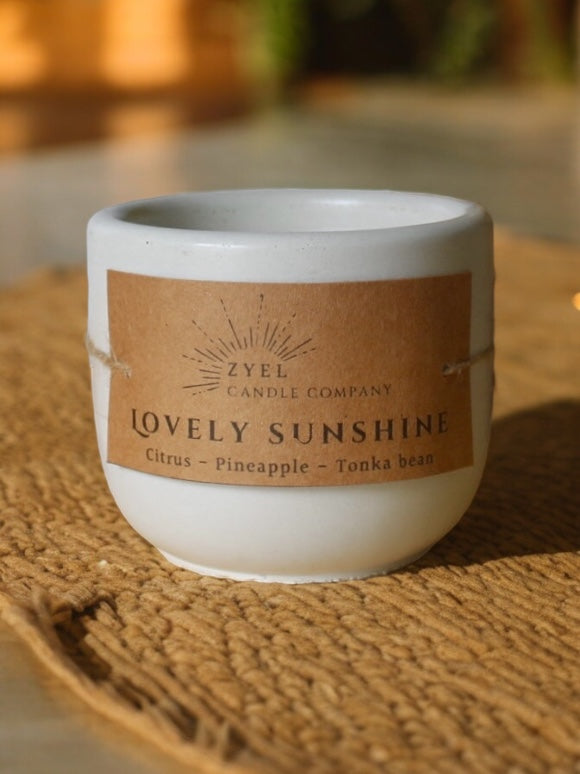 Lovely sunshine candle