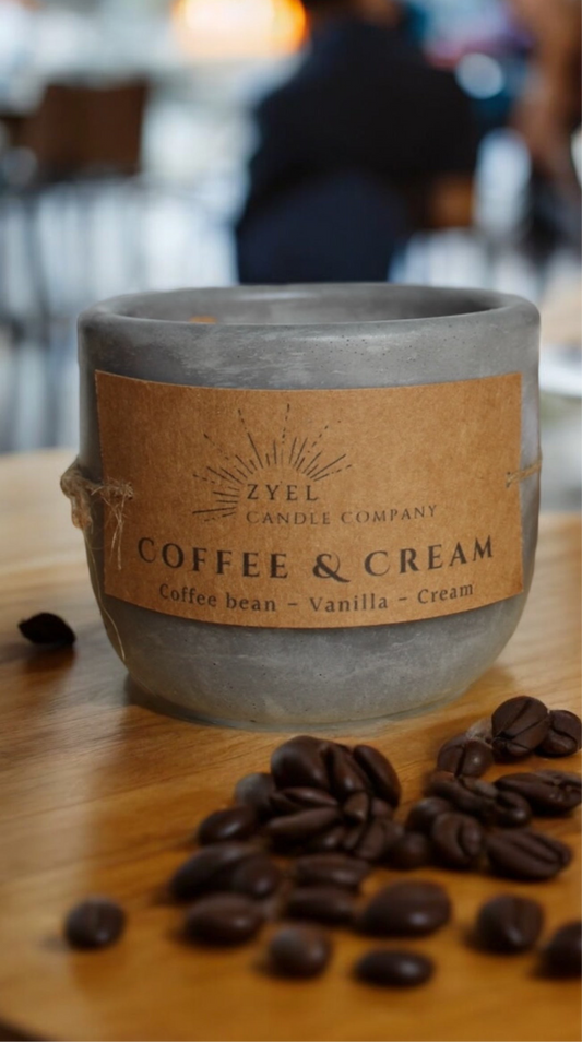 Coffee & cream candle